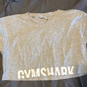 Gymshark Heather Gray Logo Tee